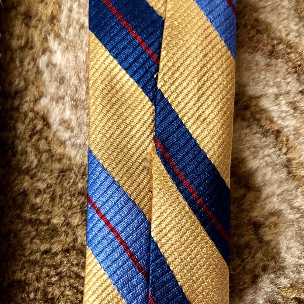 Bundle of Vintage Lands’ End Silk Tall Men’s Ties - Picture 4 of 6